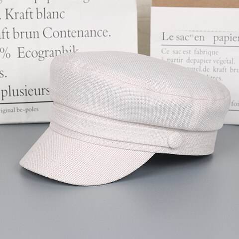 Retro Casual Cotton Berets for Women Man Summer Sunshine Octagonal Hat Peaked Cap Korean Casual Student Beret Vintage Unisex
