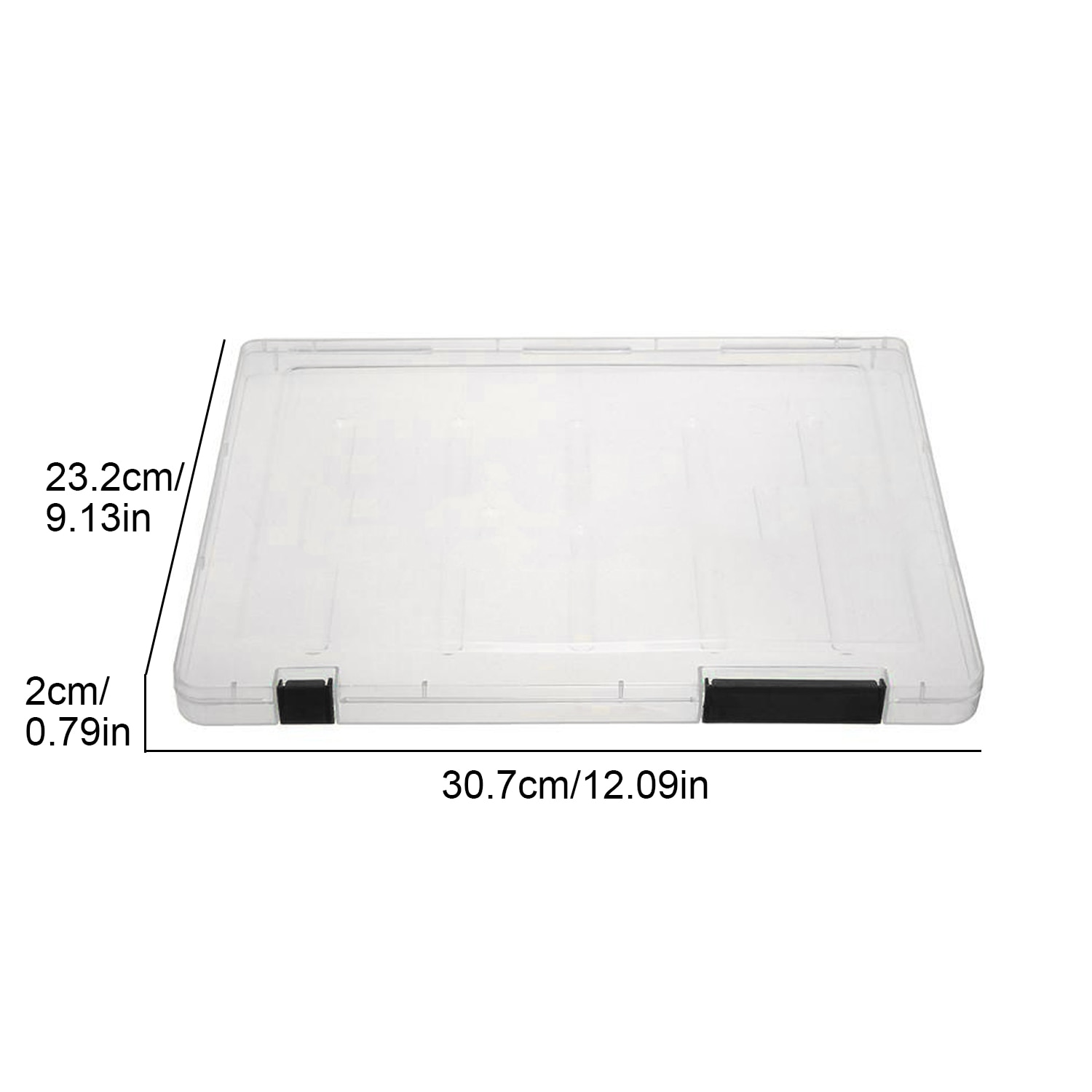 Portable Transparent Plastic A4 Size File Document Storage Case Box Organizer Container for Home Office School Business Supplies