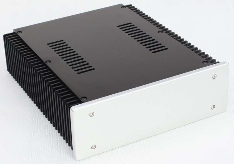 WA92 Full Aluminum Amplifier Enclosure Chassis Box With Heatsink For Audio AMP