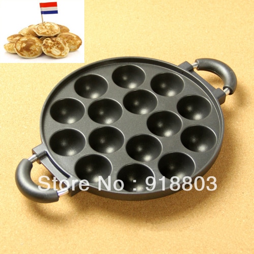 Nederländska pannkakor poffertjes pan iron mold