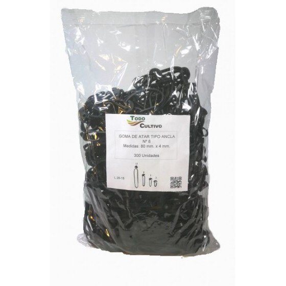 Goma ancla atado nº8 caucho EPDM. 300 uds.