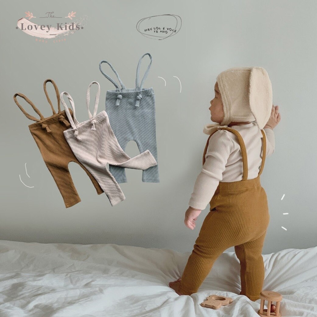 Baby-latzhosen für mädchen und jungen, 2022er-Pack, baumwollhosen für freundlicher, hochelastischer bund, süße hosen, Boutique