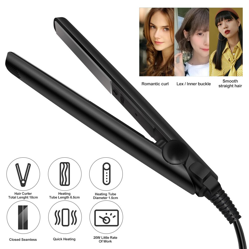 Mini bigoudis lisses et bouclés à double usage pour les cheveux, économie d'énergie, outil de coiffure Portable,