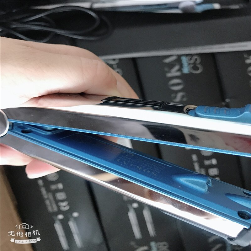 Max 750F Pro placa flotante de titanio plancha plana plancha de pelo rápido alisado eléctrico LCD digital 100-240v