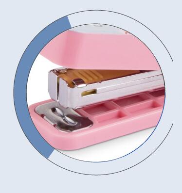 1 einstellen Dreieck/Blume/Punkt Mini Hefter, #10 Standard Manuelle Papier Hefter mit Bunte Heftklammern