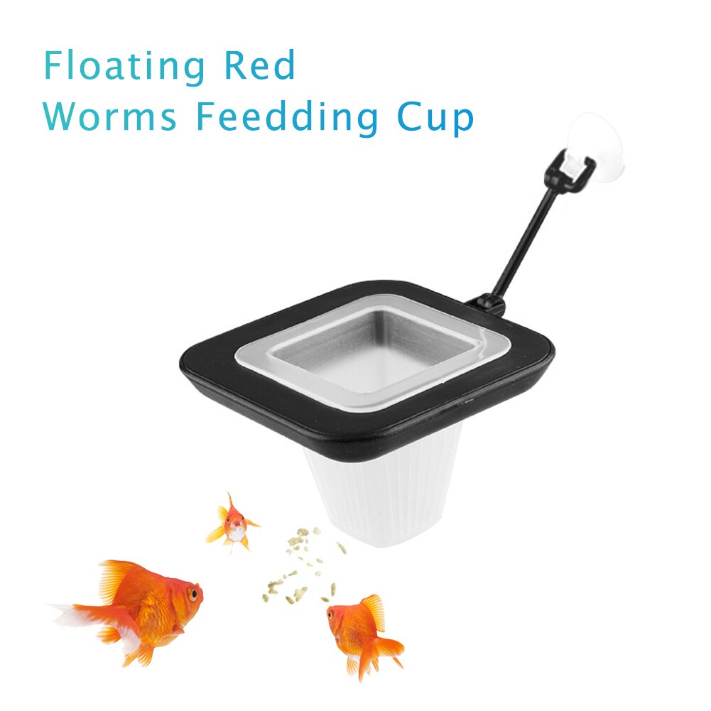 Fish Tank Supplies Feeder Red Worm Cup Funnel Feeding Cup Feeding Cup Fish Feeding Feeding Ring Aquarium Accessories