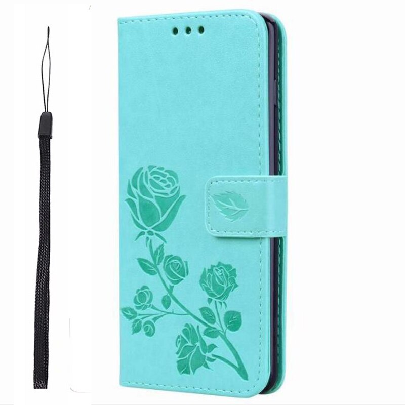 Voor A1 Alpha 21 6.52 &quot Wallet Case Flip Lederen Telefoon Beschermhoes Pu Siliconen Shell: 038 Blue