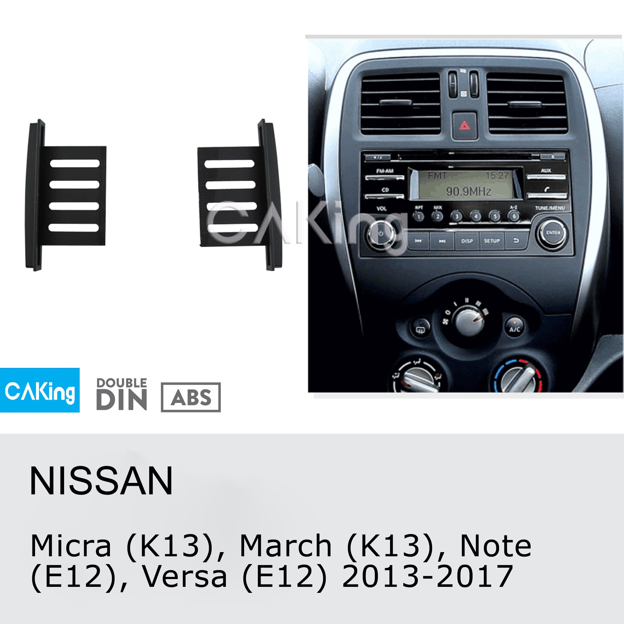 Car Fascia Radio Panel for Nissan Micra (K13), Mar – Grandado