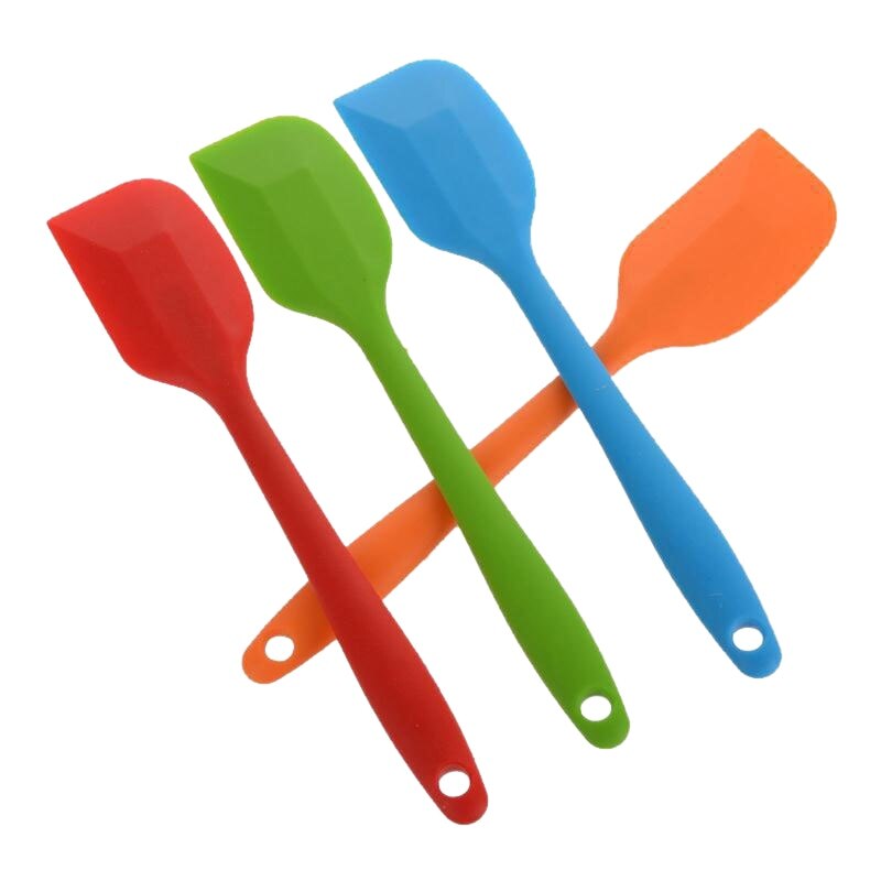 Silicone Spatula Baking Spatula Mixing Pastry Scraper Non Stick Butter Jar Blender Cooking Spatula Kitchen Baking Accessories1Pc: Type A Random Color