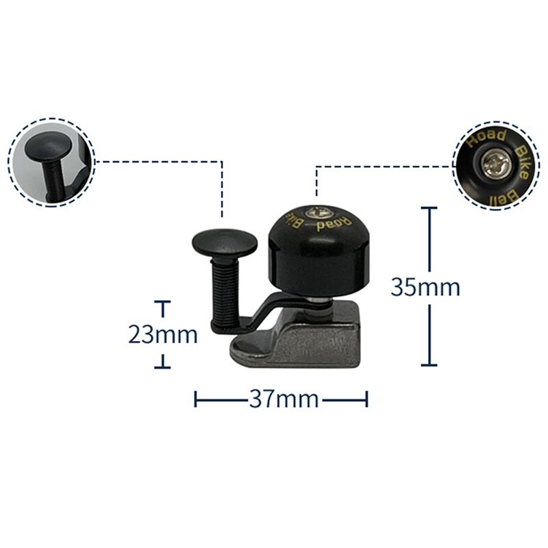 Fietsbel fietsbel koper veilig fietsen luide claxon mtb mountainbike retro clip alarm mini metalen fietsbel  bc0601