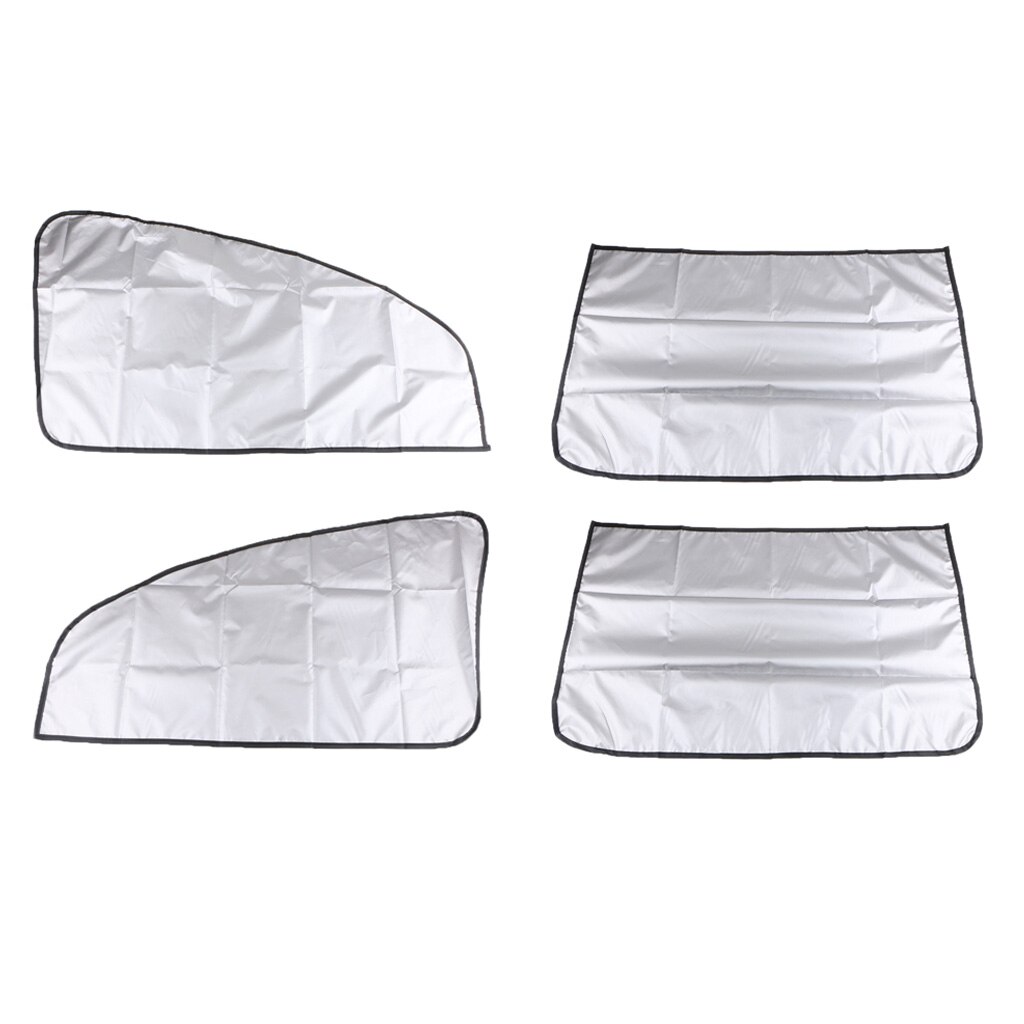 2 Pairs Magnetic Sun Shield Protector Curtains for Car Oblique Side Windows