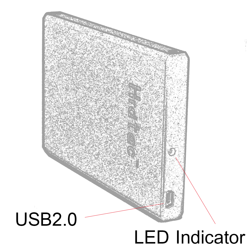 External Hard Drive Disk Extern USB 2.0 HDD Esterno Portable Hard Drive Hrdtac_80GB for Windows/Mac OS