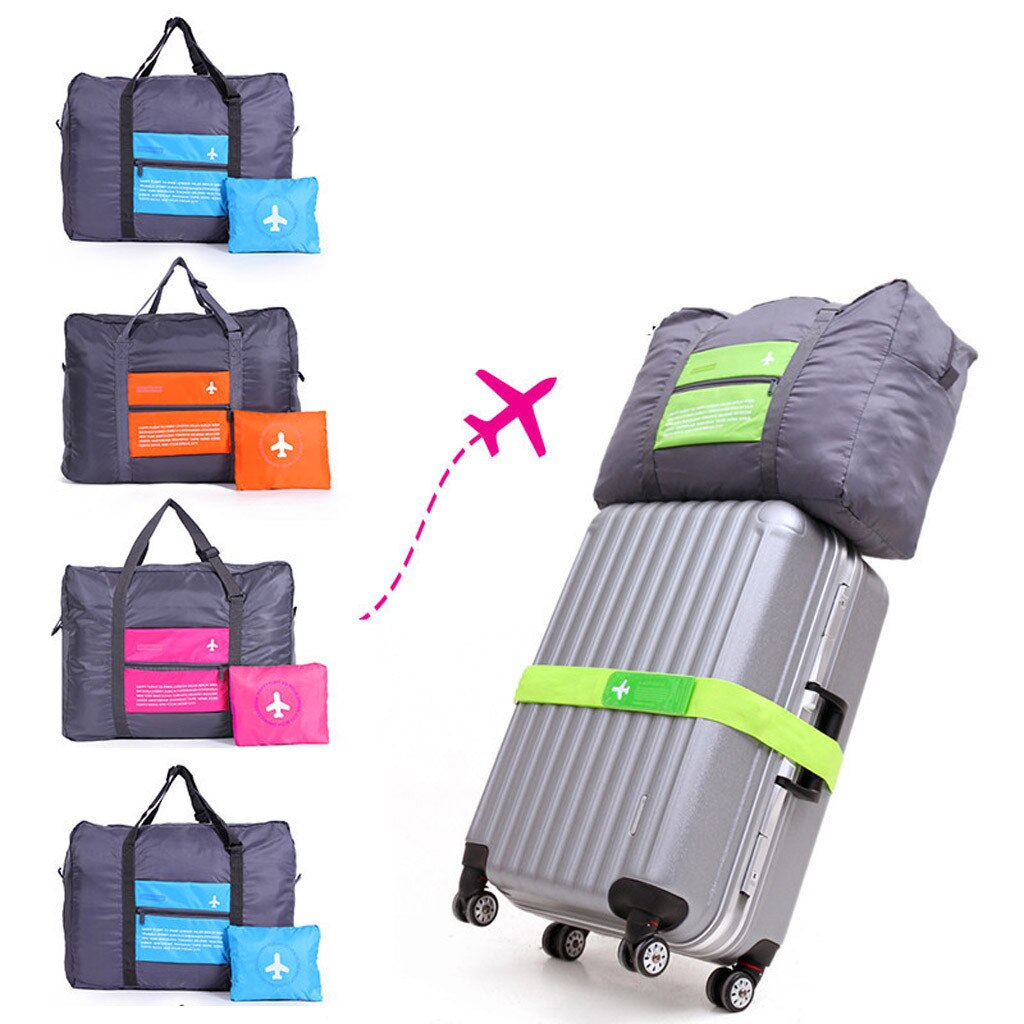 Waterproof Travel Bag Women Packing Organizer Portable Suitcase Bag Carry on Luggage Nylon Foldable Bag Large Luggage Cabin @B21