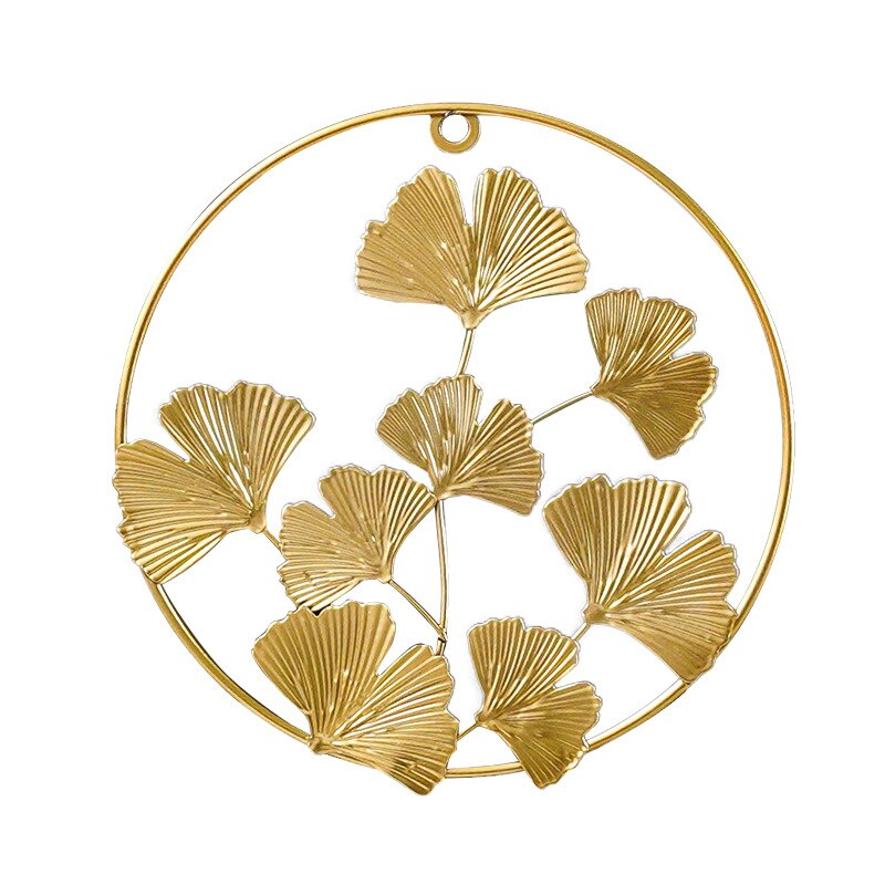 ZEYA Wanddecoratie metaal Gingko, 46 x 75 cm, 3D-decoratie goud ZEYA Wanddecoratie metaal Gingko, 46 x 75 cm, 3D-decoratie goud