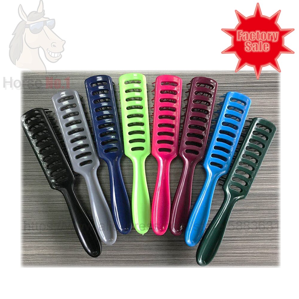 90 3007 plast fletning kam pp materiale til mane detangler 19 x 3.1cm økonomisk kam til hest rengøring fabrik direkte