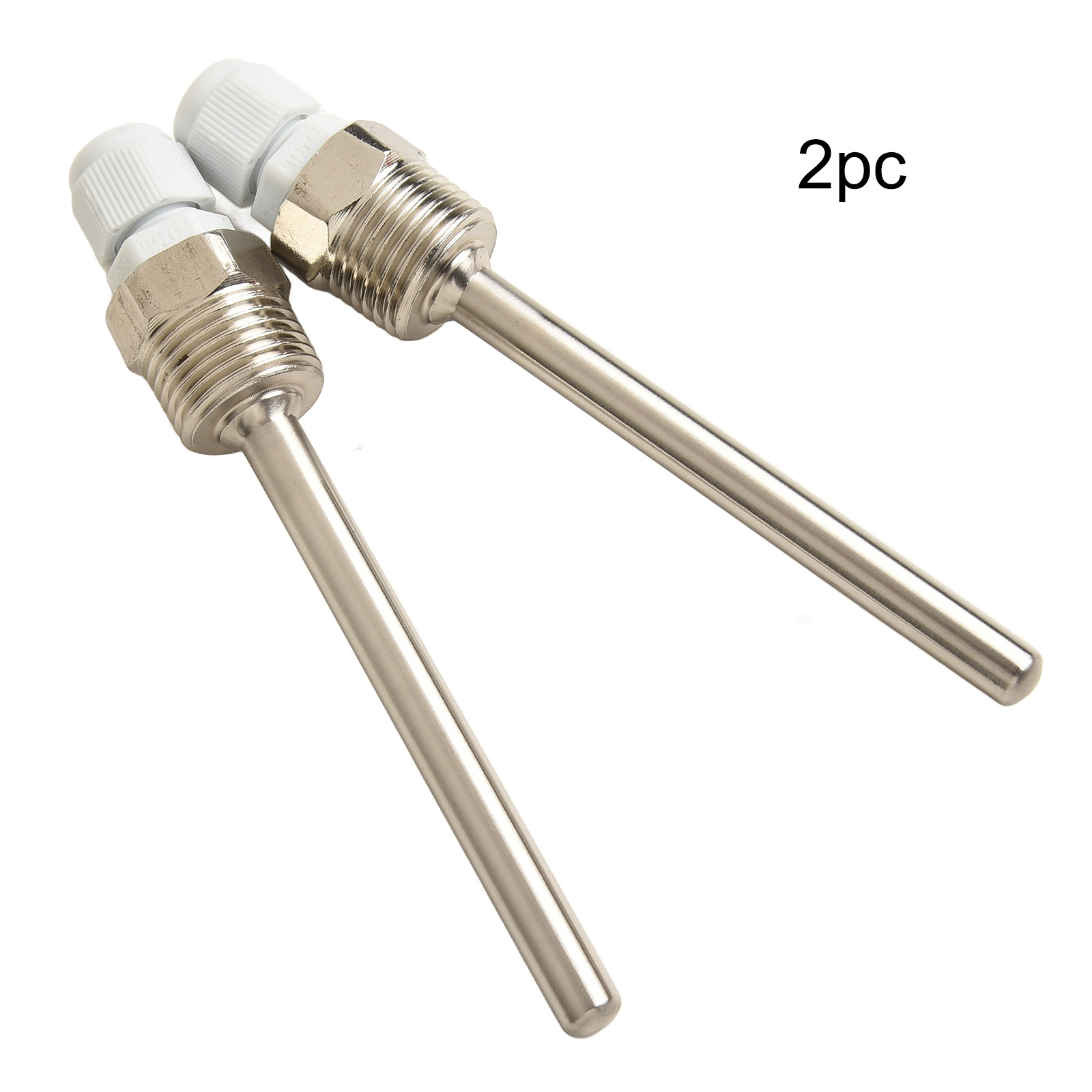 2 unidades de termopozo de acero inoxidable de 30-300 mm con rosca G de 1/2 pulgada máx. Presión PN40 para bolsillo de manga de inmersión del sensor de temperatura