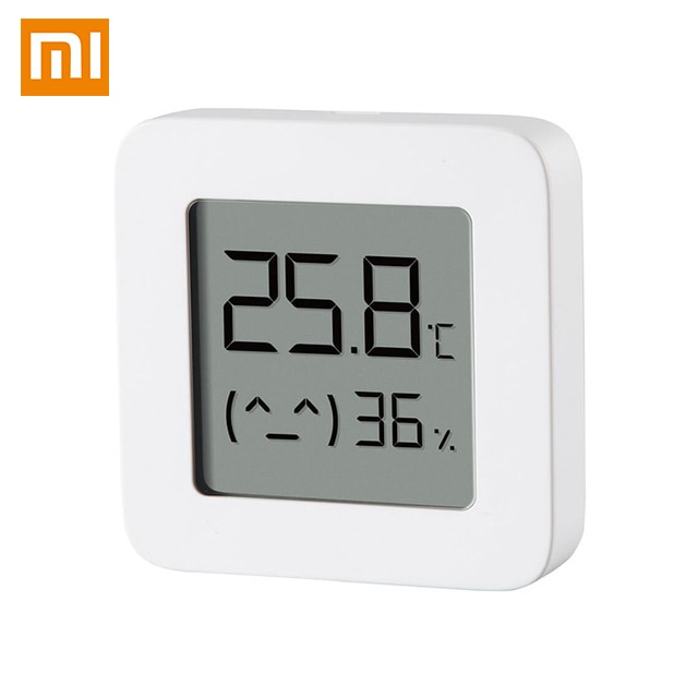 Xiaomi Norma Mijia di Temperatura e di Umidità tenere sotto controllo 2 Intelligente Modalità di Collegamento Del bambino Batteria A Lunga Durata di Alta Precisione del Sensore 1.5 "LCD schermo