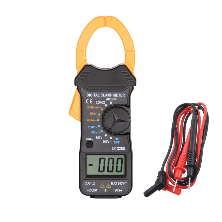 Junejour DT3288 Handheld Digital Multimeter Ampere Clamp Current Meter Pincers Voltmeter Ammeter Precision Measurement Tester