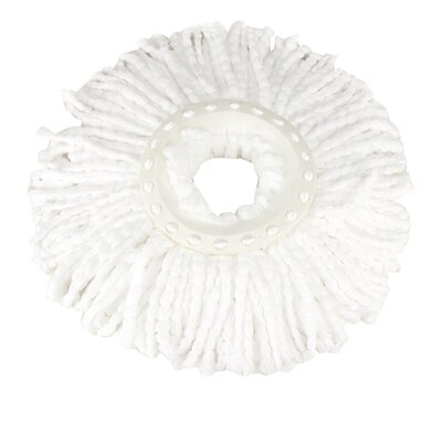 Huis Schoon Mops Set Vervangbare 360 Roterende Mops Zacht Microfiber Spinning Vloer Mop Hoofd Voor Huishoudster Thuis Floor Cleaning: WHITE