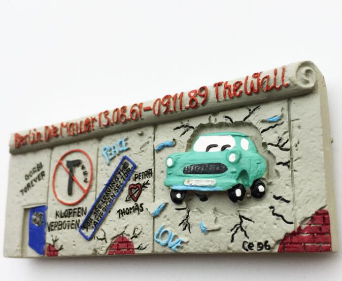 Berlin Germany Defense Wall 3D Fridge Magnets Tourism Souvenirs Refrigerator Magnetic Sticker