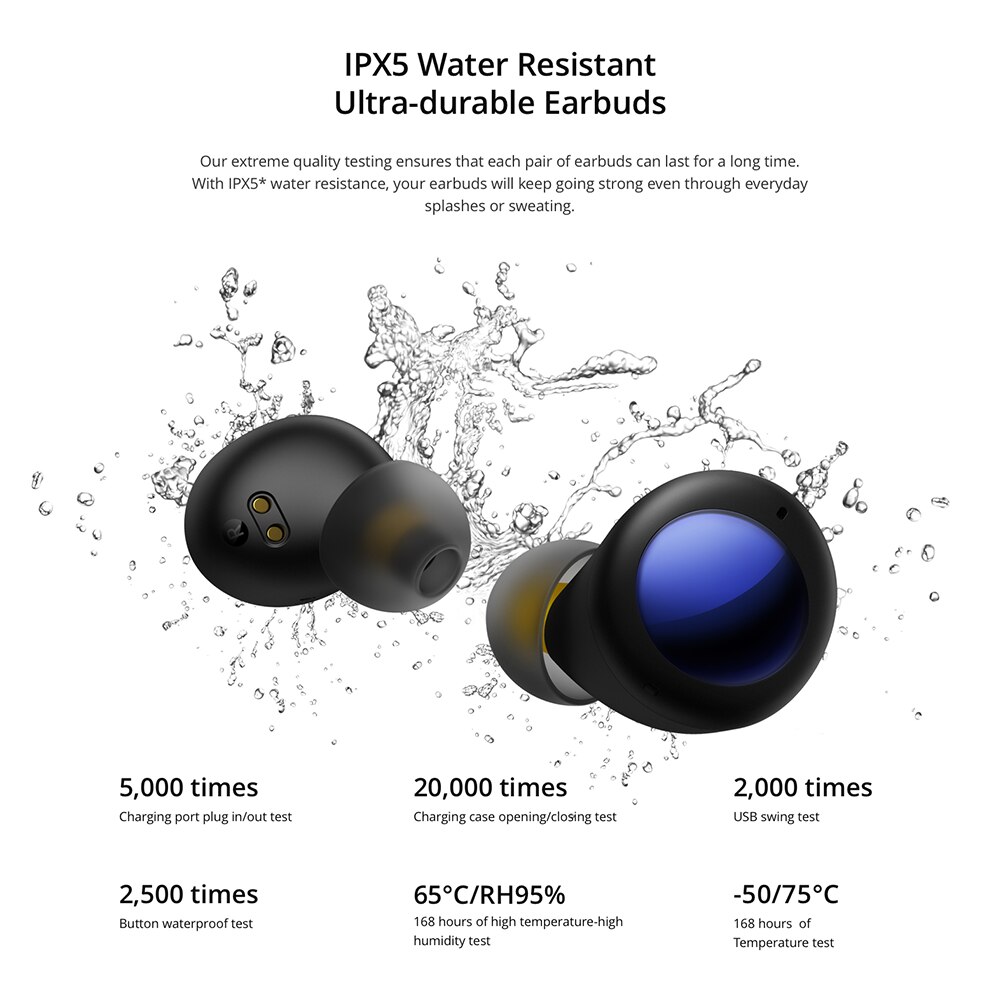 Realme Knoppen Air 2 Neo Bluetooth Oortelefoon IPX5 28H Batterij Life Intelligent Touch Control Actieve Ruisonderdrukking Snelle Lading