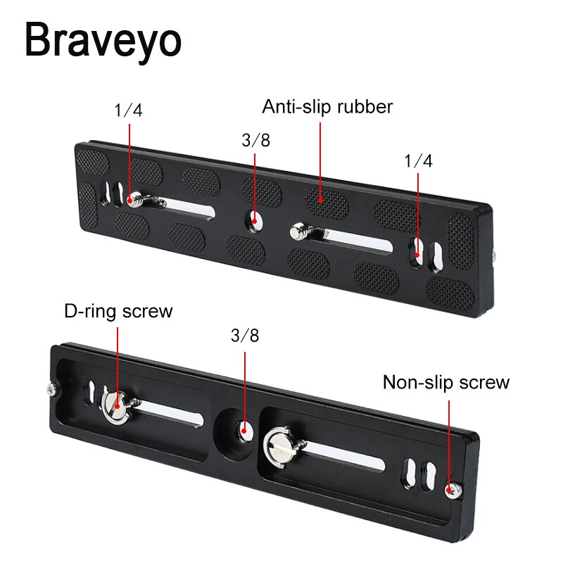 Dslr Camera Statief Lange Plaat Quick Release Plate100 120 150 200 300Mm Camera Mount Plaat Voor Dslr Camera Arca zwitserse Bal Hoofd