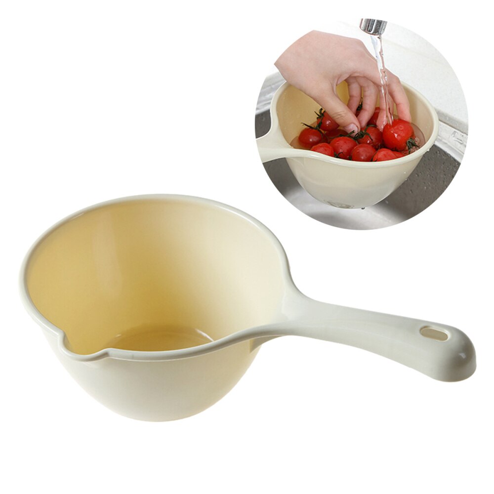 1Pc Plastic Water Ladle Bathing Bailer Water Dipper Spoon for Home Restaurant Kitchen Blue: Khaki