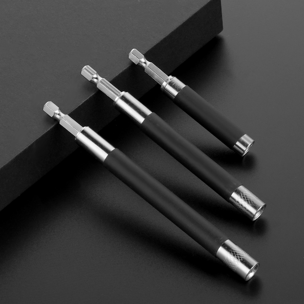 80/120/140mm Magnetic Quick Release Screwdriver Bit Holder Conversion Telescopic Electric Drill Extension 1/4" Hex Shank for Rep