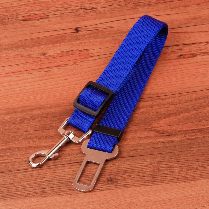 Huisdier Hond Autogordel Universele Praktische Hond Kat Pet Veiligheid Verstelbare Autogordel Harness Leash Reizen Clip Bandjes: blue