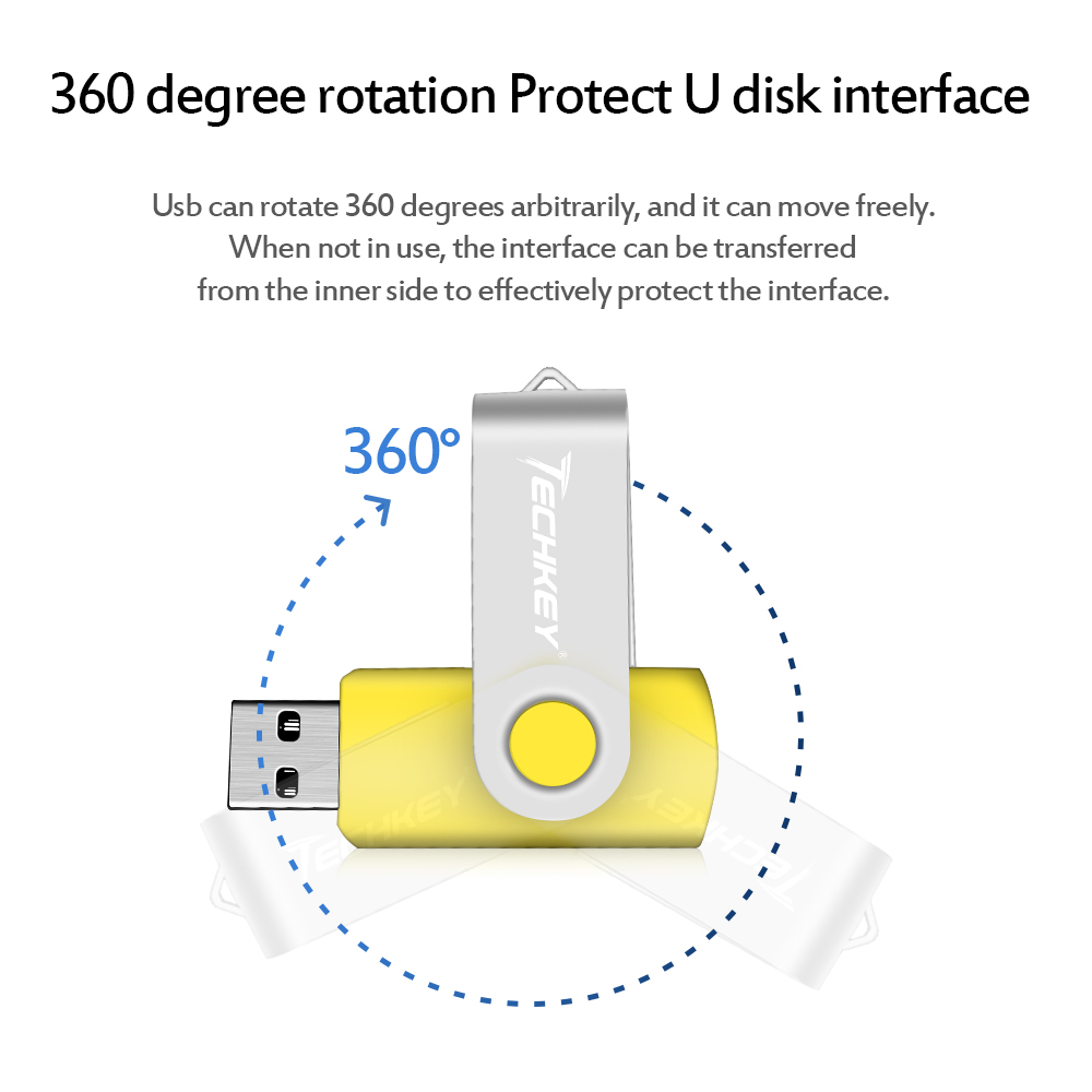 Techkey newest usb flash drive 4gb 8gb pendrive 16gb 32gb флешка Storage usb stick for phone Memory stick