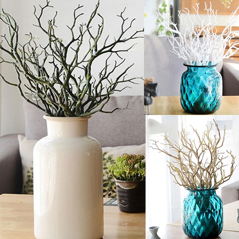 Festival Tree Dried Branch Artificial Plastic Decor Ornament Garden Small Office Home Dry Branches Art Craft Flower