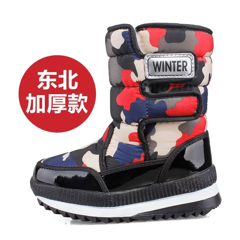 Jongens Laarzen Kinderen Snowboots Voor Jongens Sneakers Winter Kids Snowboots Sport Lederen Kinderschoenen Meisjes