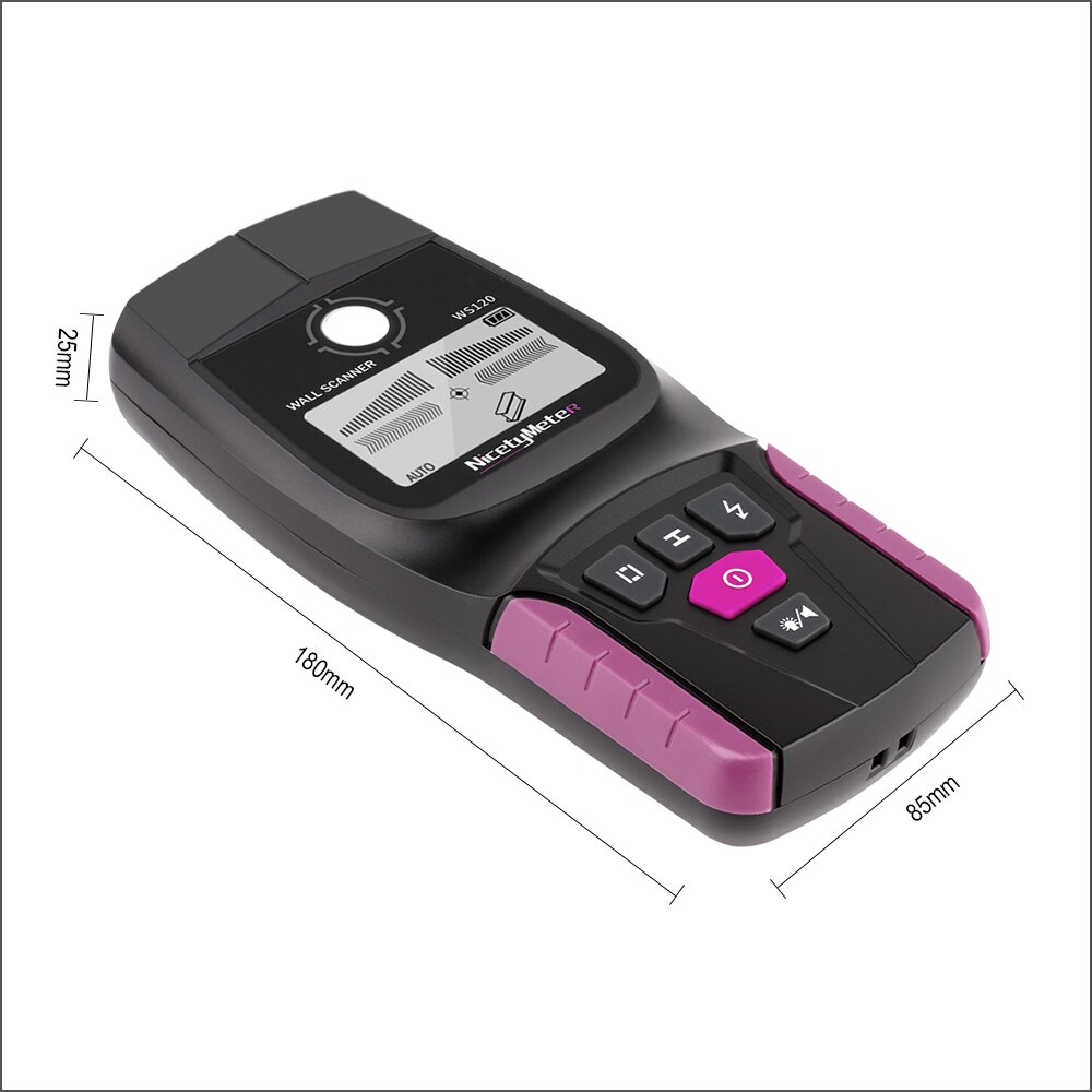 RZ Wall Scanner Digital Handheld Multifunction Wall Detector Live Wires Cable PVC Water Pipe Metal Finder Scanner