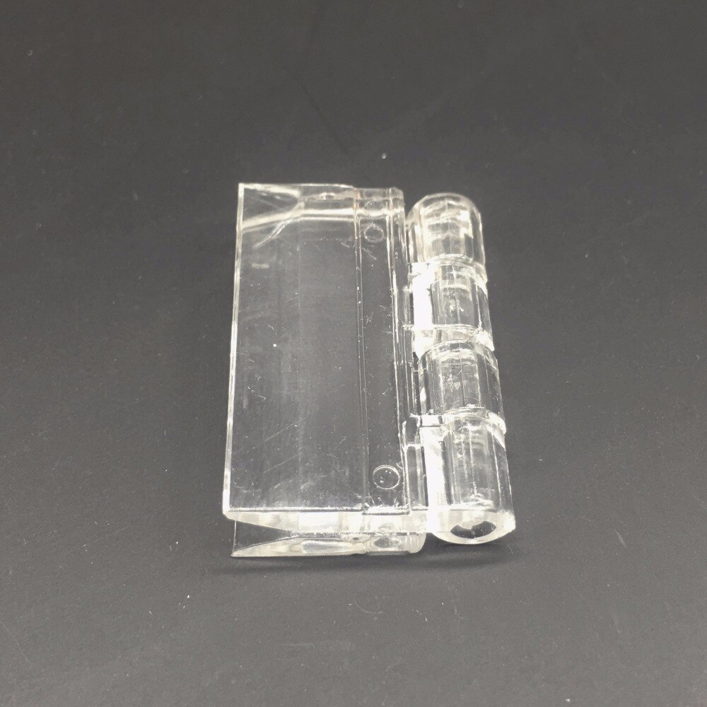 Wkoosa 25x33 zawiasy akrylowe plastikowy przezroczysty akrylowy zawiasy w drzwiach szklane opakowanie PMMA 100