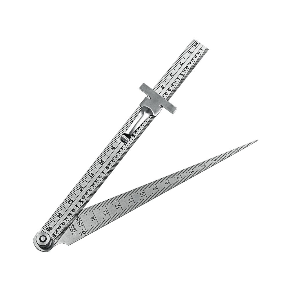 Accuracy House Tapered Ruler Adjustable Portable Stainless Steel Feeler Gauge Welding Depth Measuring Tool Hole Taper