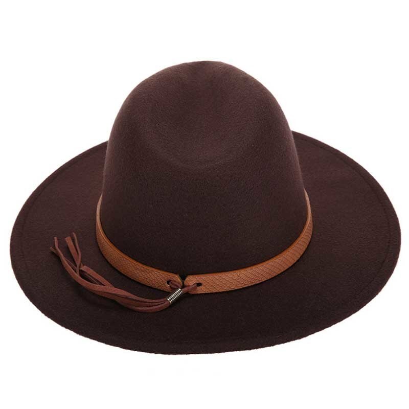Women Wide Brim Wool Felt Jazz Fedora Hats Panama Style Ladies Trilby Gambler Hat Party Cowboy Sunshade Cap