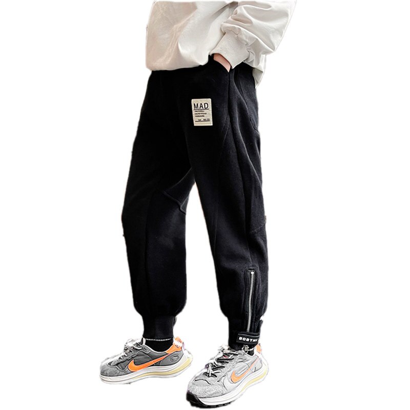 Autunno inverno pantaloni sportivi per bambini di grandi dimensioni per ragazzi pantaloni larghi bambini pantaloni attivi abbigliamento per adolescenti pantaloni sportivi 5-14 anni