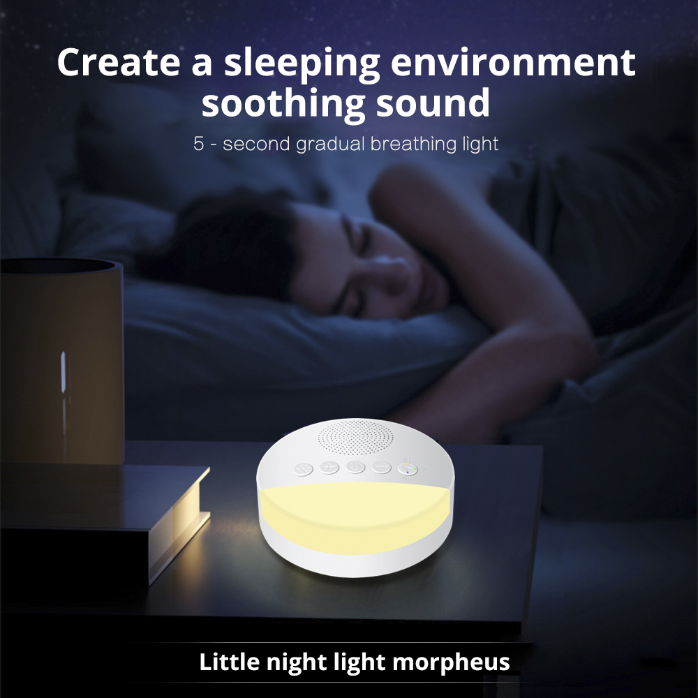 Sova napp baby sova avkoppling vuxen kontor resor white noise maskin usb uppladdningsbar tidsinställd avstängning ljudmaskin