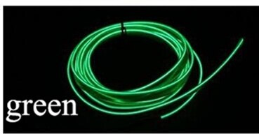 Auto LED Streifen 2 Meter Auto Dekoration Atmosphäre Lampe 12V Flexible Neon EL Draht Seil Innen LED Auto licht DIY