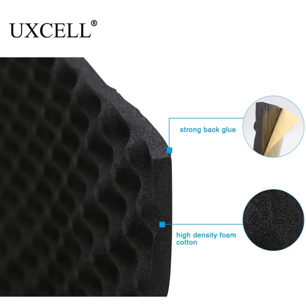 Uxcell 50*100/200/300/500cm ljuddämpare isoleringsmatta buller värmesköld isolering bildämpande skum bomull ljud