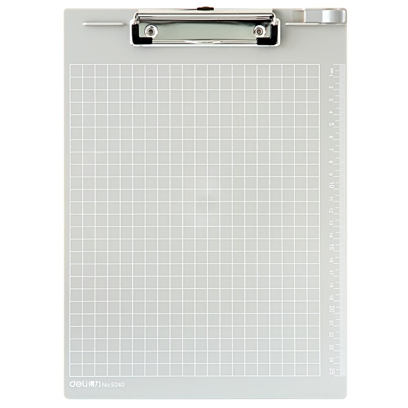 Deli writing board clamp board clip translucent folder A4 pad plate clip A5 wood plastic hanging workshop office stationery