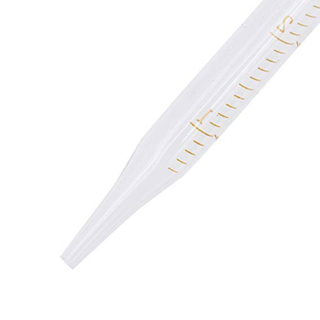 Pipeta cuentagotas de línea de escala de vidrio, gotero de laboratorio, pipeta azul, cabezal de goma, 0,5 ml, 1ml, 2ml, 3ml, 5ml, 10ml