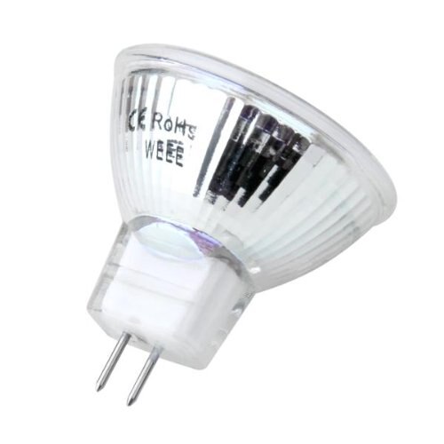 GU4 MR11 DC 12V 12V 6 SMD 5050 bombilla de luz LED 6000K-blanco