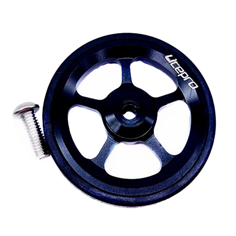 Litepro Vouwfiets Aluminium Wiel Voor Brompton Ultralight Sealed Bearing Push Wielen Fietsen Onderdelen: Black