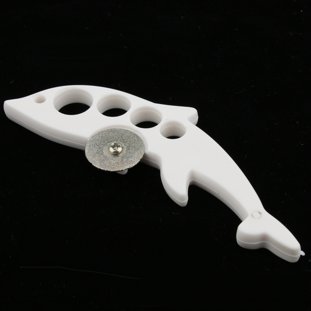 Holdbar ampulåbner multifunktion fiskeform glas ampul breaker flaskeåbner plast & sandsten