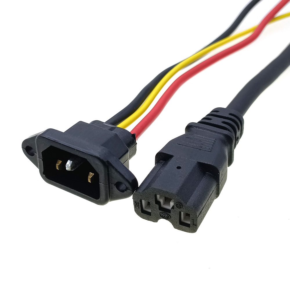 E-bike Battery Charging Socket Electric Car Connector Charging Plug Universal Three Vertical DC 60V 10A Cable for 60V Vehicle