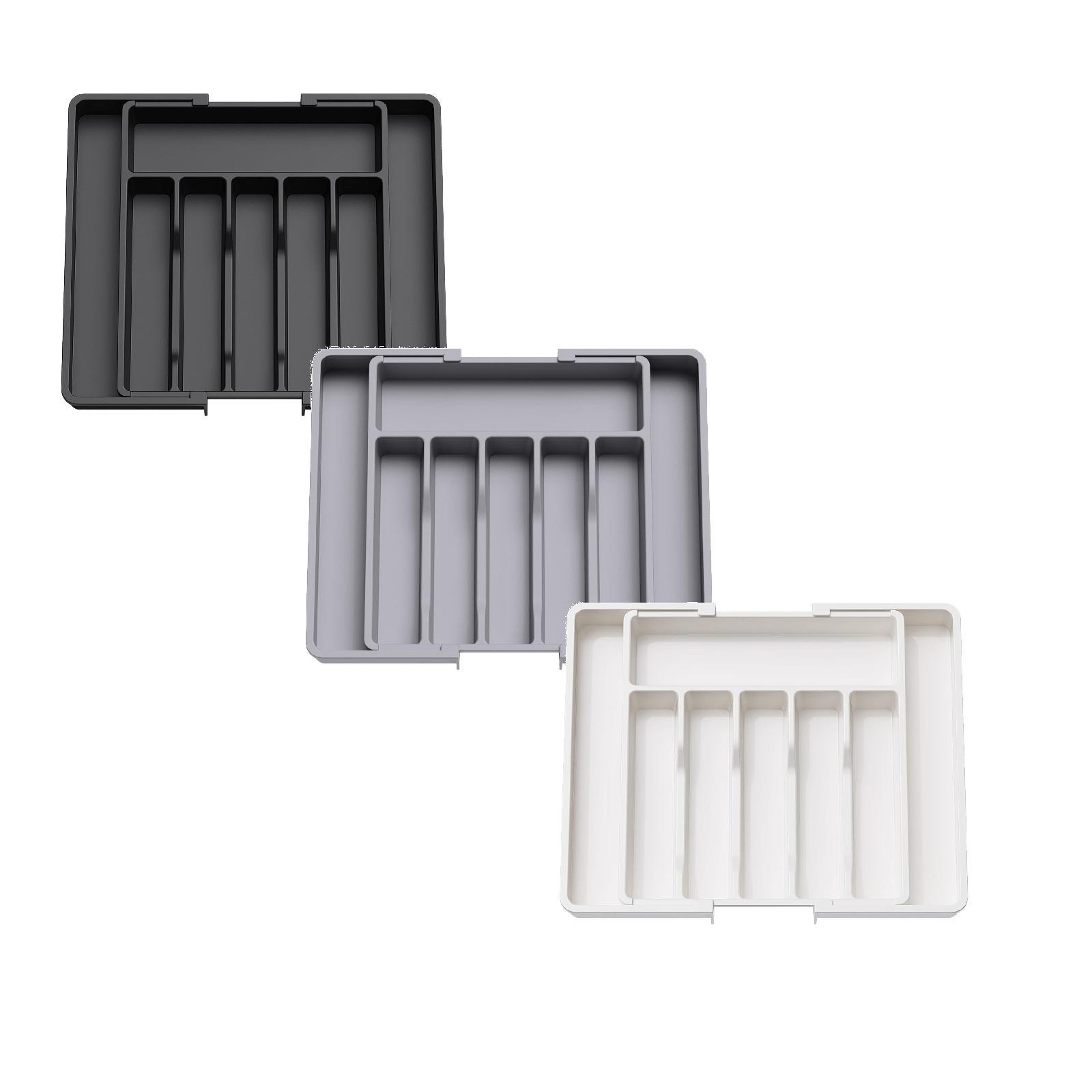 Silverware Organizer - Expandable Kitchen Drawer Organizer, Adjustable Utensil Organizer, Cutlery Drawer Organizer For Forks: green