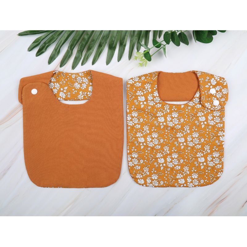 Bavoirs en coton Double face pour bébés, imprimé Floral, Vintage, Bandana, tablier d'alimentation, serviette de salive pour garçons et filles