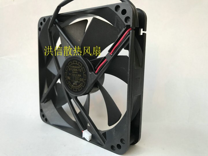 CPU Kühler Für Great Wall YaLn Fan YATE LOON D12SH-12 12V 0.3A 12025 12CM 120*120*25MM 76,50 CFM Axial Server Öl Bär Kühlung