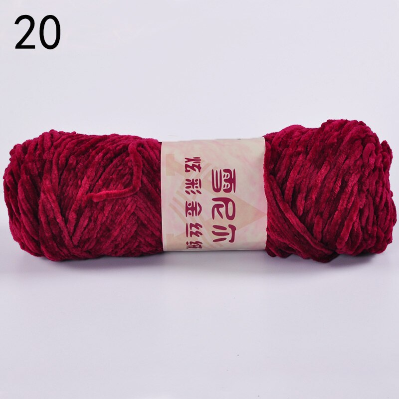 100g Chenille Yarn for Hand Knitting Toys Crochet Plush Threads Woolen Yarn Sewing Ball of Wool Knit DIY